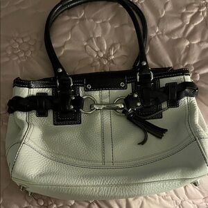 Coach Black and White Shoulder Bag